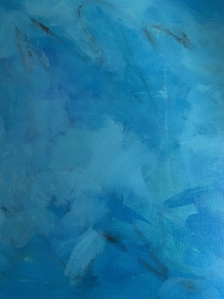 Blue Wall Abstract